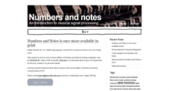 Desktop Screenshot of numbersandnotes.com